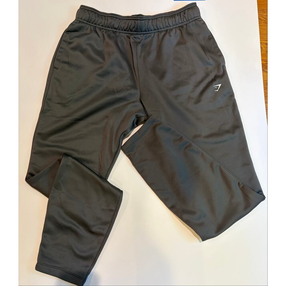 Gymshark Men’s Large Gray Athletic Joggers Tapered Training Pants Activewear